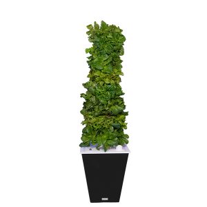 Black Single-Tower Hydroponic Tower Garden