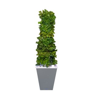 Grey Single-Tower Hydroponic Tower Garden