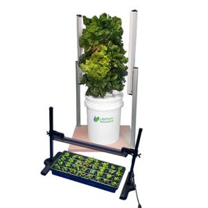 Mini Hydroponic Tower Garden with Elongated Lighting Base