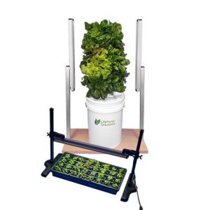 Mini Hydroponic Tower Garden with Rectangular Lighting Base