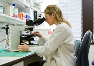 medical doctor tests hydroponic greens