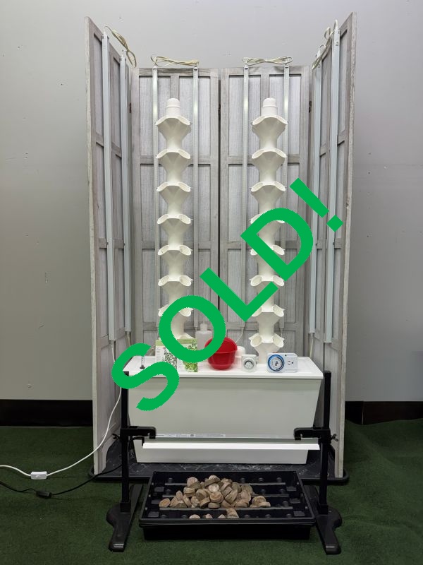 White Two Tower Complete System with Standard Lights_SOLD
